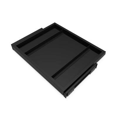 Kit châssis glissière fermeture souple armoires réglable mod. 600mm Noir texturé