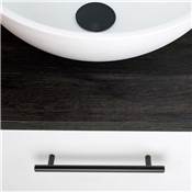 Lot 10 poignées meubles Orlando L252mm entraxe 192mm Acier noir