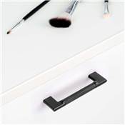 Lot 5 poignées meubles Sofia L221mm entraxe 192mm alu. noir