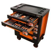 Servante d'atelier 6 tiroirs équipée avec 6 modules