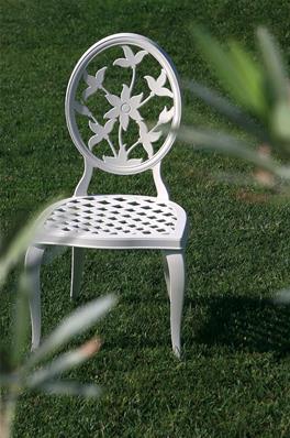 Chaise de jardin, collection Versalles, lot de 2, couleur brun