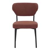 Lot 2 chaises tapissées style mid century argile