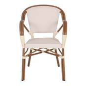 Lot 2 chaises d’extérieur style bistrot beige