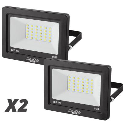 Lot de 2 Projecteurs LED 20 watt 1500 lumen IP65 mural