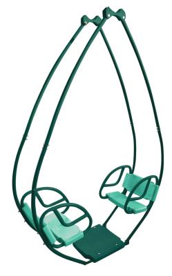 Balancelle 2 enfants pour portiques,  Dim.H.222cm, âges 3 à 12 ans