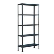 Étagère en métal anthracite 5 étagères charge 100 kgs dim.1800x1000x300mm à visser