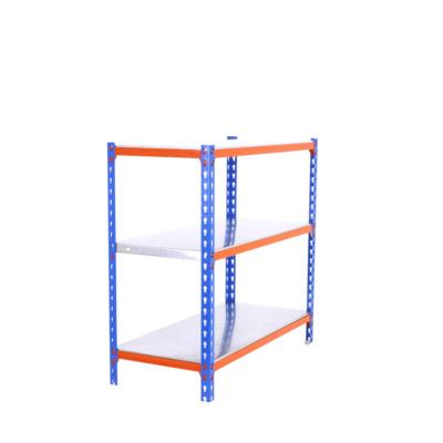Étagère métal bleu orange galvanisé 3 étagères 180 kgs dim.900x800x500mm sans vis