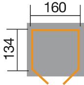 Remise adossée 19 mm