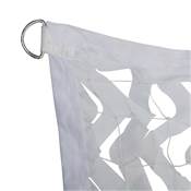 Toile d'ombrage ajourée carrée blanche 120g/m2 dim.3x3m