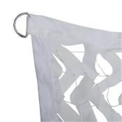 Toile d'ombrage ajouré 3x4m 120 g/m2 blanche