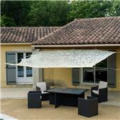 Toile d'ombrage ajouré 3x4m 120 g/m2 beige