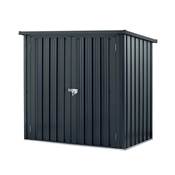 Abri jardin métal 1.3m2 1.47x0.86 hauteur 134cm anthracite