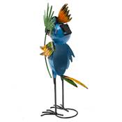Perroquet solaire décoration jardin 2 led hauteur 38cm multicolor
