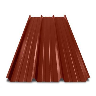 Couverture bac acier galvanisé Rouge pour Abri Une Pente Adossé V1PA, 450cmx700cm