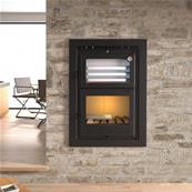 Poêle à bois en acier d'angle avec four 14.5 Kw HL-200-R Foyer en fonte