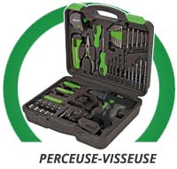 45% de remise sur la perceuse visseuse seule, 33% en coffret