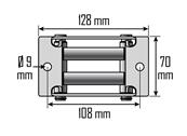 Guide câble treuil à rouleau