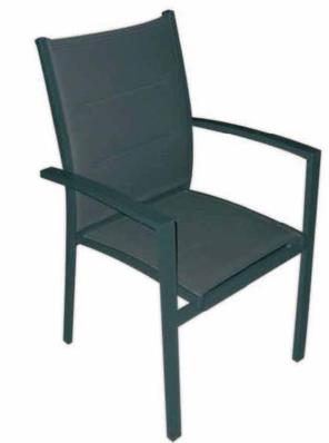 Fauteuil Onyx en aluminium Imputrescible et traité anti-UV.
