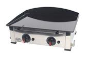 Plancha gaz avec plaque de cuisson en acier émaillé 6.4kw 612x445x274mm