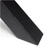 Jeu pieds Cross table larg. 695mm Acier noir