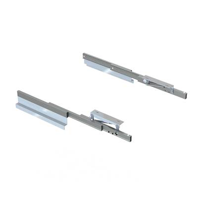 Coulisses table extensible relevable Oplà  Folding+39 alu. Acier inox anodisé