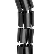 Colonne passe-câbles Hexa plastique noir