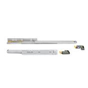 Jeu coulisses invisibles tiroir Silver sortie totale fermeture amortie prof. 490mm Acier zingué
