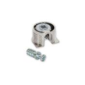 Lot 20 attaches goujons fixation tablette diam. 20mm 12.5mm goujons diam. 6mm 11mm Acier