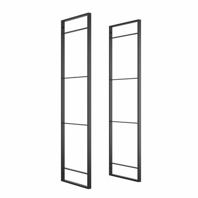 Jeu Lader set cadres d'étagères haut. 1150mm Acier noir
