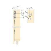 Kit quincaillerie 2 portes coulissantes pliantes armoire fermeture souple Twofold 4 Sans coulisse