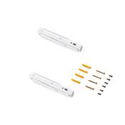 Jeu Supports pliables long. 203mm Acier blanc