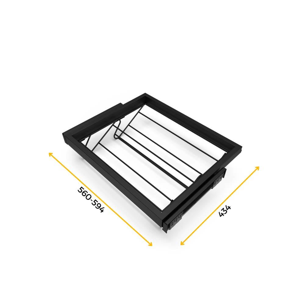 FILET DE RANGEMENT SUR CADRE METALLIQUE - 500 x 200 MM