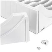 Kit rangement assiettes 13 assiettes maximum plastique blanc
