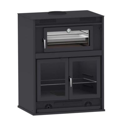 Grand barbecue 100cm porte vision four inox avec ventilateur plateau 60cm