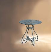 Table de jardin, collection Velador, forme ronde, couleur brun