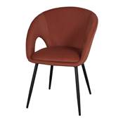 Lot 2 chaises tapissées style contemporain cuivre