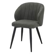 Lot 2 chaises tapissées style mid century vert