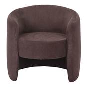Lot 2 Fauteuils tapissés style contemporain taupe