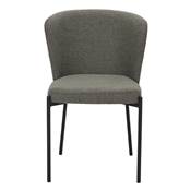 Lot 2 chaises tapissées style contemporain vert olive