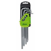 Lot de 9 Clés mâle TORX percées