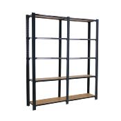 Étagère en métal anthracite osb 10 étagères 200 kgs dim.2100x1600x300mm sans vis