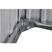 Abri jardin métal 1.3m2 1.47x0.86 hauteur 134cm anthracite