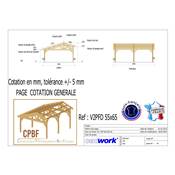 Abri Deux Pentes Faitage Décalé, Bois DOUGLAS