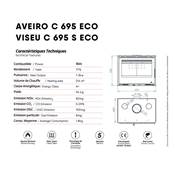 Pack Insert cheminée bois AVEIRO-C-695, puissance 7.3KW Cadre 4 côtés