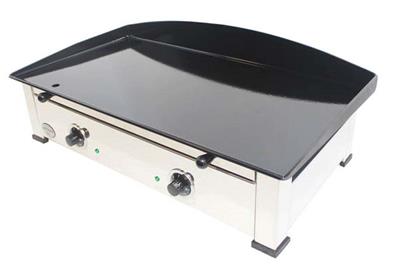 Plancha éléctrique avec plaque de cuisson en acier décapé 6kw