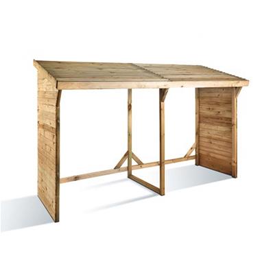 Abri bûches toit en bois 3,4 m3, 0100195, BURGER