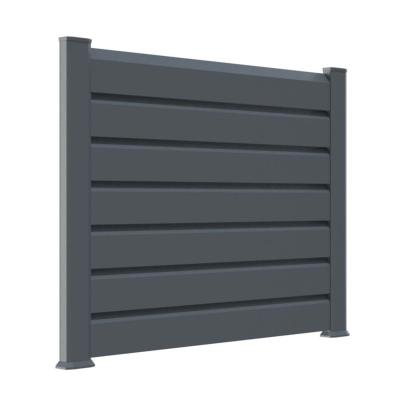 Kit clôture PVC couleur gris
