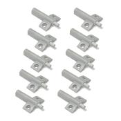 Lot 10 pistons d'amortissement porte Rlevable Minidamp 2 Fermeture amortie plastique Gris