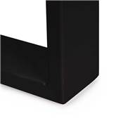 Jeu pieds rectangulaires Square table larg. 800mm Acier noir