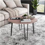 Lot 4 pieds Hairpin 2 s par fils table haut. 400mm Acier noir